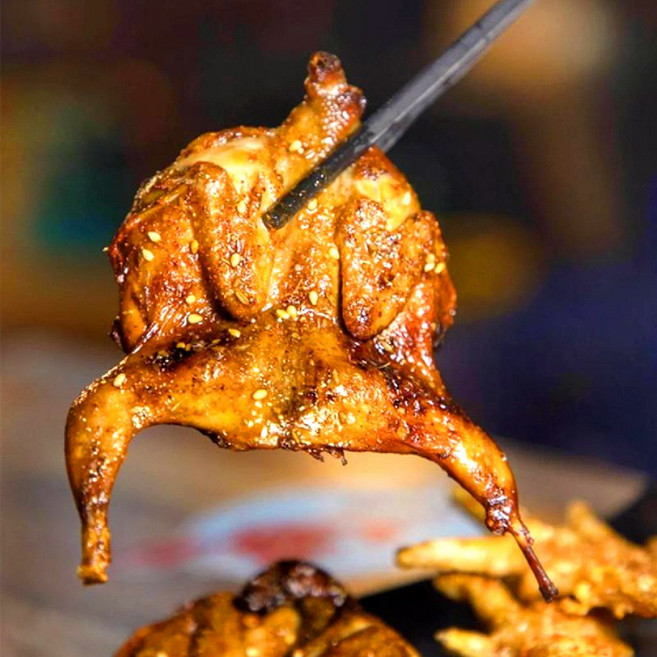 (배터짐) 해썹 양념 메추리고기 메추리 (일요일&당일발송), 750g, 2개