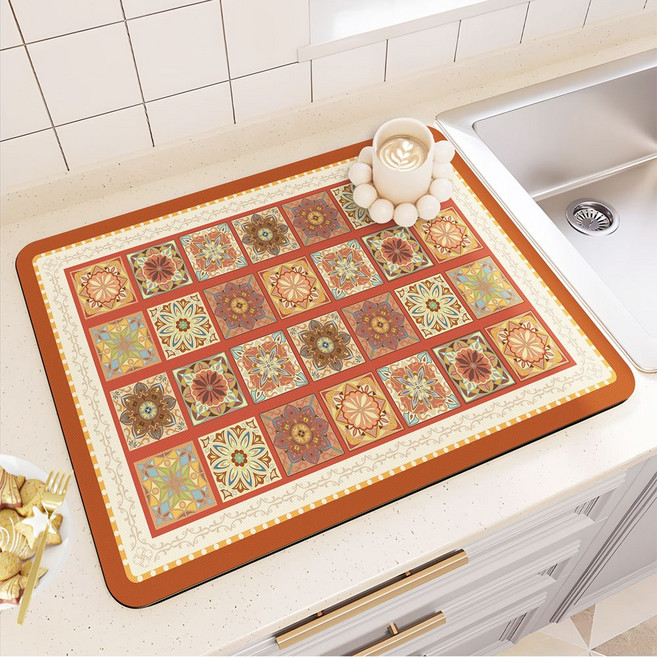 라베코 규조토 드라잉 테이블 매트, 1개, 40x30cm, C타입