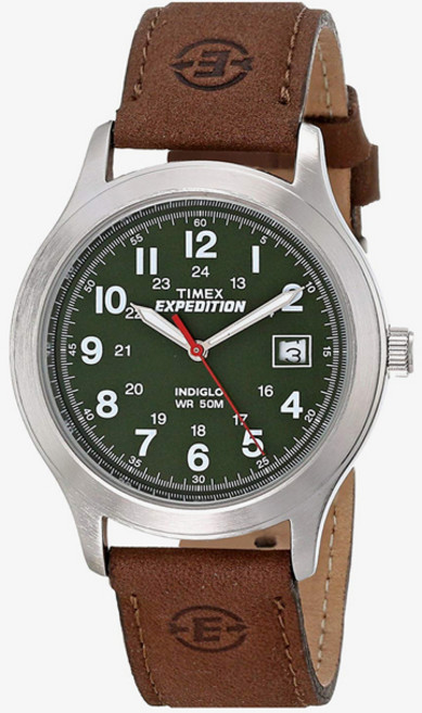 타이맥스 남자 가죽 손목 필드 수능 시계 T40051 2A