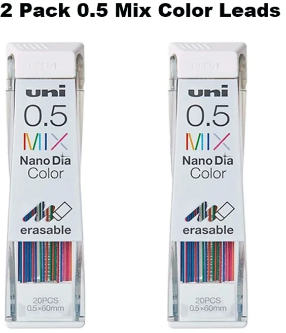 Uni M5-452 샤프 펜슬 KURU TOGA 0.5mm HB/2B 리드 코어 낮은 중력 회전 lapicero 학교 문구 용품, 02 2Pack 0.5mm HBCore