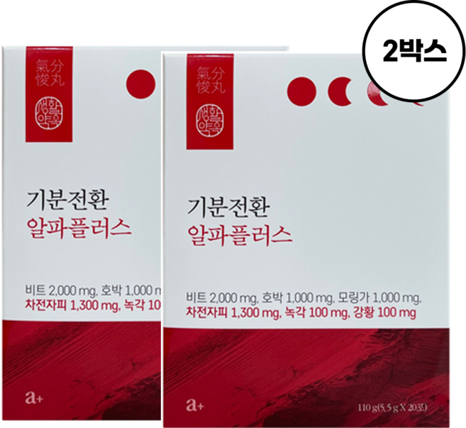 생활약속 기분전환 알파플러스, 110g, 2박스
