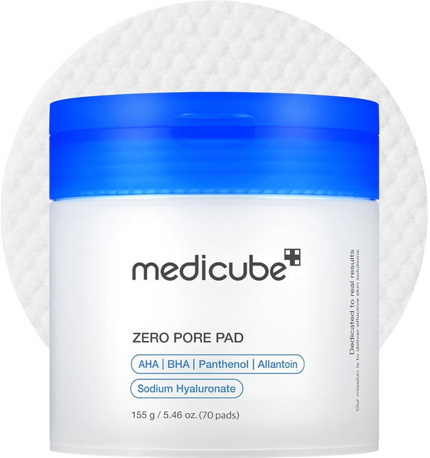 Medicube Zero Pore Pads 2.0 페이스 코튼 각질 및 모공 제거, 1개