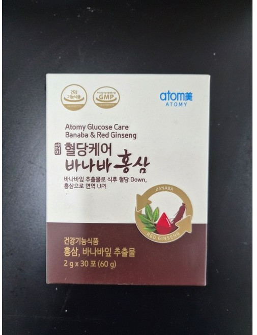 애터미 혈당케어 바나바 홍삼, 1개, 60g