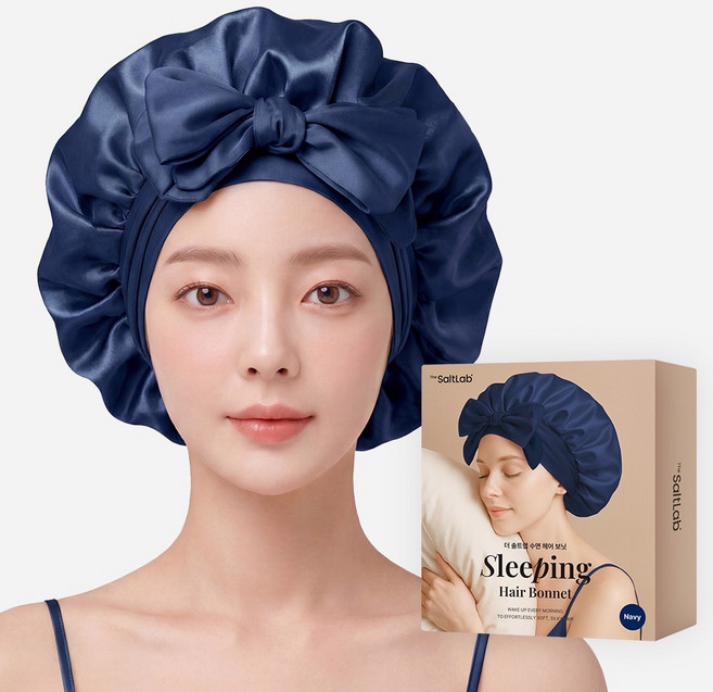 더솔트랩 실크 새틴 수면 헤어 캡