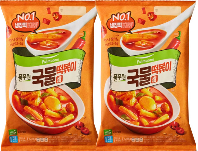 풀무원 쌀 국물떡볶이 2인분, 423.5g, 2개