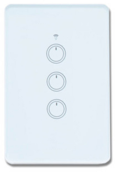 스마트빌 스마트 wifi iot 원격 제어 3구 화이트 스위치 2A(440W), 1개