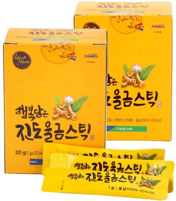 행복담은 진도 울금 스틱 120p, 20g, 2개