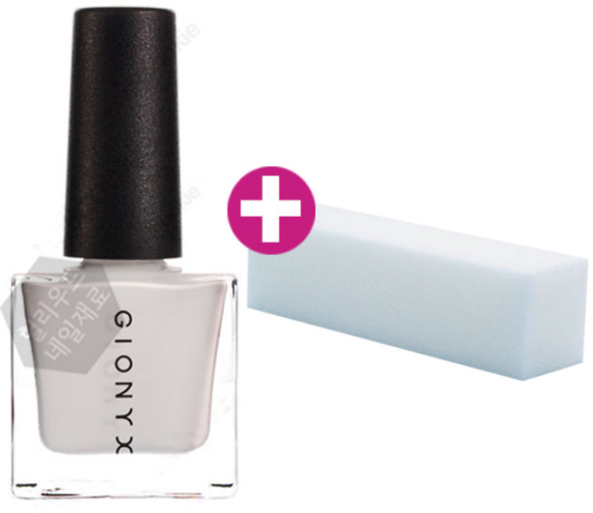 지오닉스 시험용 화이트 폴리쉬 17ml+고급 샌딩블럭 (당일발송 평일18:00), 화이트 폴리쉬 + 샌딩블럭, 1세트