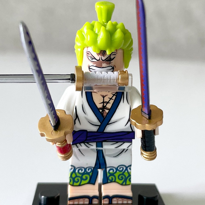 핸드브릭 팩토리 커스텀 미니브릭 피규어 원피스 해적 호환 블록호환, 049. 방랑무사 조로, 1개