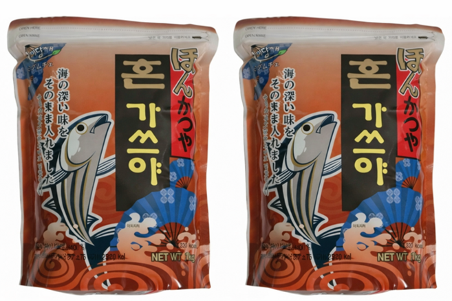 미담채 혼가쓰야1kg 2개 탕 찌개 국물요리 혼다시 가쓰오부시 가다랑어 일식요리, 1kg