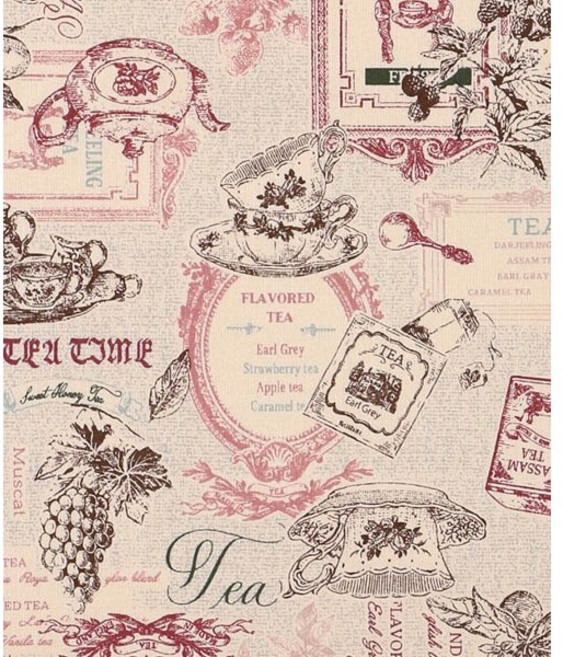 퀼트스타 유와 원단 면 메종 드 티타임 일본 수입 패브릭 퀼트 퀼팅 천 아플리케 바느질 30440, 1개, 레드