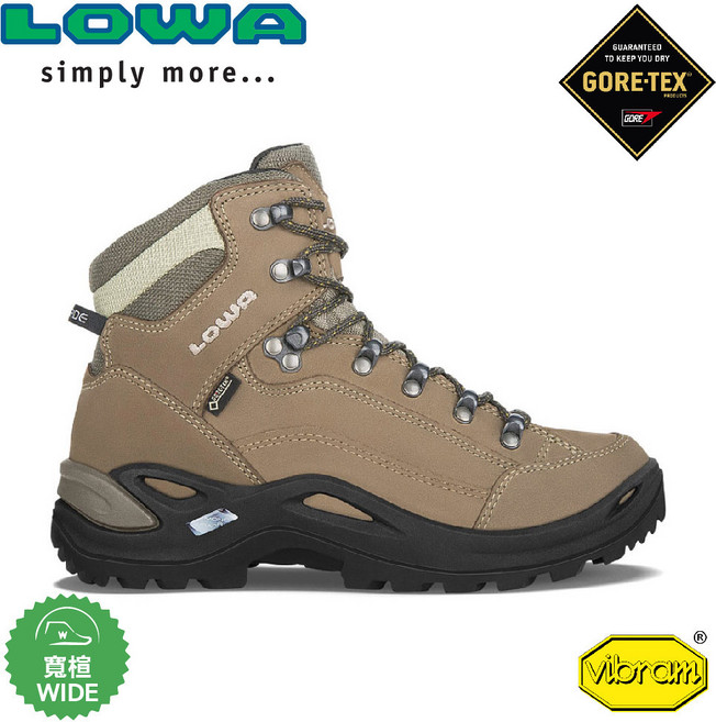 LOWA 德國女款 RENEGADE GTX MID Ws WIDE 中筒多功能健行鞋 寬楦