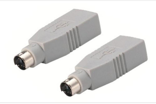 USB 변환잭 PS2 키보드 옛날pc 젠더 usbtops2 ps2젠더, 1개