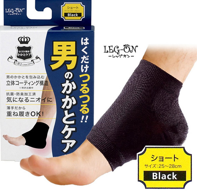 일본수입정품 발뒷꿈치 각질관리에 좋은 남성용 발뒷꿈치 보습양말, 1개