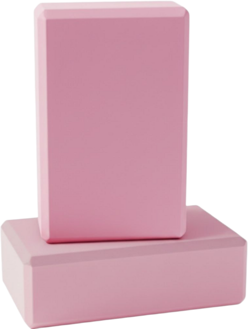 쿨올리 필라테스 EVA 폼 요가블럭 2P 1세트, 2개, 라이트 핑크