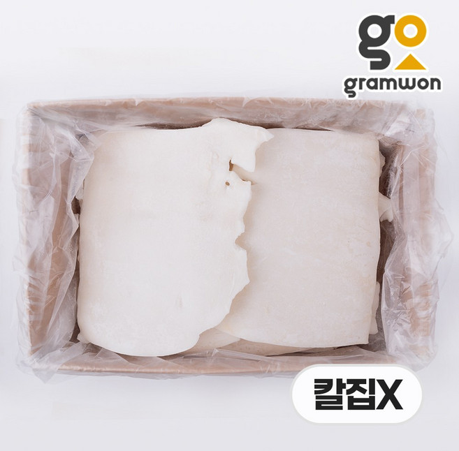 대왕오징어 몸살 3kg 무칼집 몸통 손질 냉동 오징어, [냉매무료]오징어몸살(칼집X) 3kg+드라이, 1