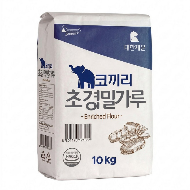 대한제분 곰표 코끼리 영양강화 초강력 밀가루 10kg 1개