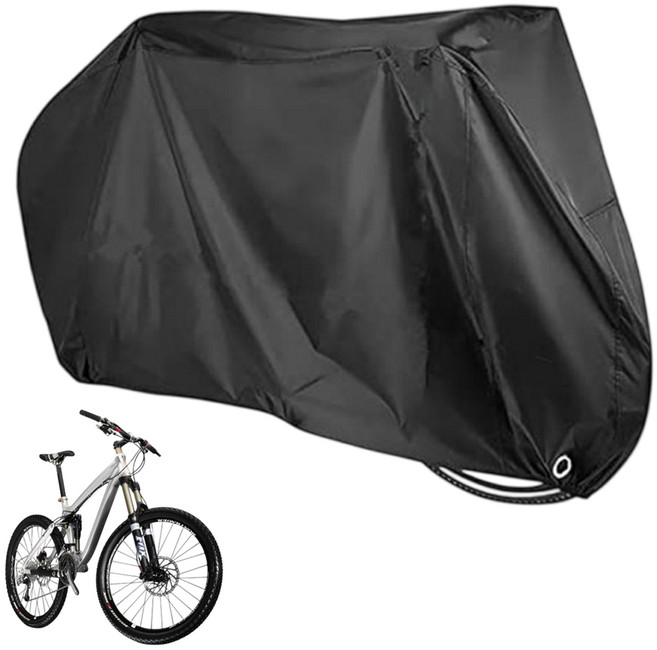 自行車罩 210D牛津布 防水抗紫外線, 全黑, 1個