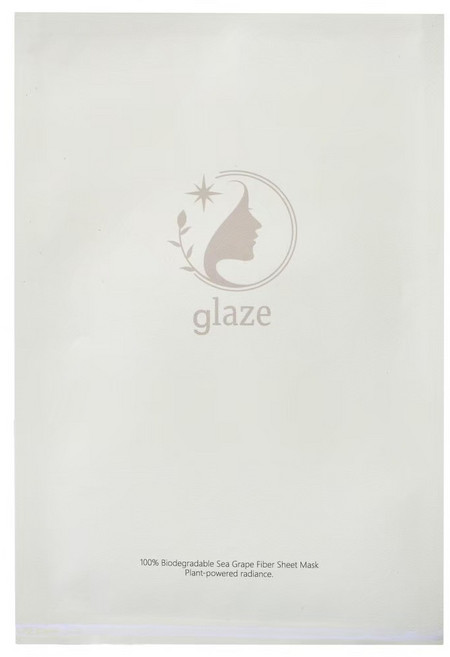 glaze藍銅胜肽山茶花修護面膜 深層滋潤保濕 打造健康美麗肌膚, 1組, 6入