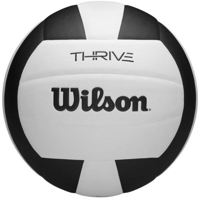 Wilson Nova 실내 게임 배구공 - 공식 사이즈 블랙 화이트, 블랙/화이트, 1개