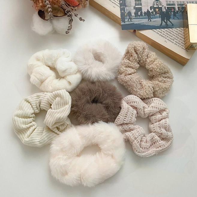 머리끈 겨울 따뜻 웜톤 헤어 액세서리 여성 머리 묶기