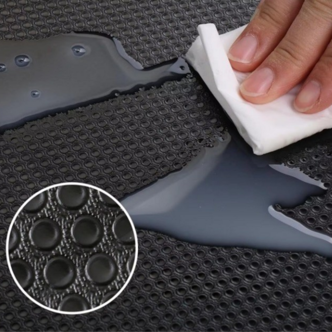 노캡 오염방지 매트 시트 2p, 1세트, 시크블랙