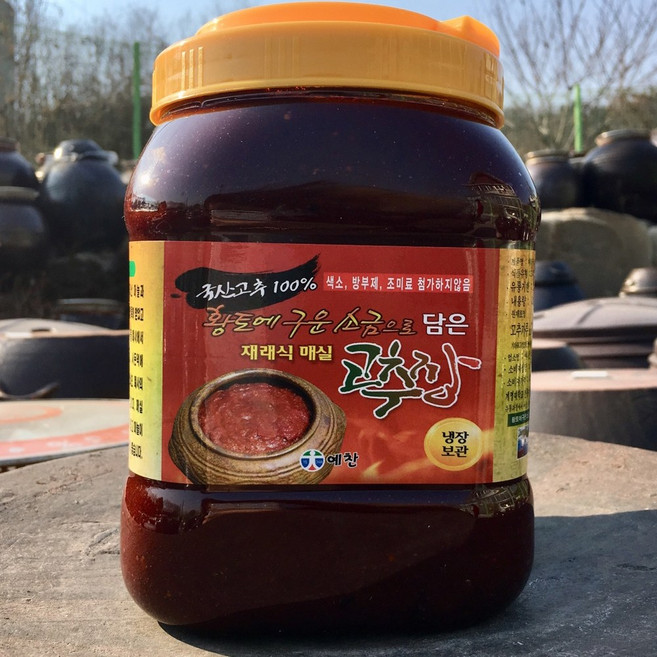 예찬 국산 재래식고추장 전통 매실 고추장, 1개, 3kg