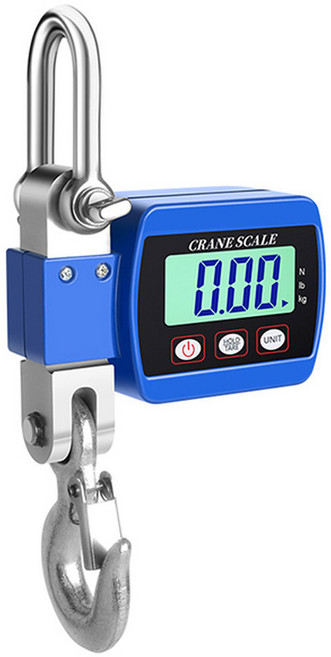 용수철 저울 어장용 디지털 디스플레이 휴대용 산업 전자 헤비 듀티 웨이트 후크, 파란, 2) Blue, 1개