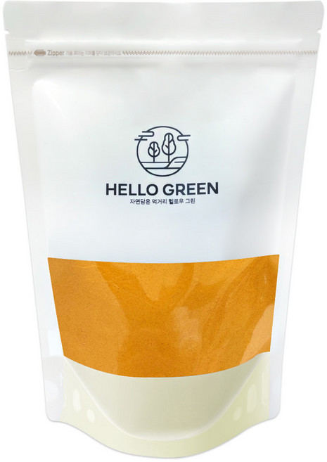 헬로우그린 인도산 강황 분말 가루 대용량 인도산 강황 터머릭 커큐민, 1kg, 1개