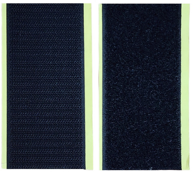 벨크로찍찍이 2쌍 아크릴패드용 배달대행거치대, 블랙, 가로 11cm 세로 5cm