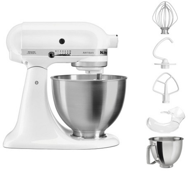 키친에이드 5KSM150PSW 아티잔 4.8L 틸트헤드 믹서 스탠다드 리뉴얼, 아몬드크림5KSM150PSWAC, 1개