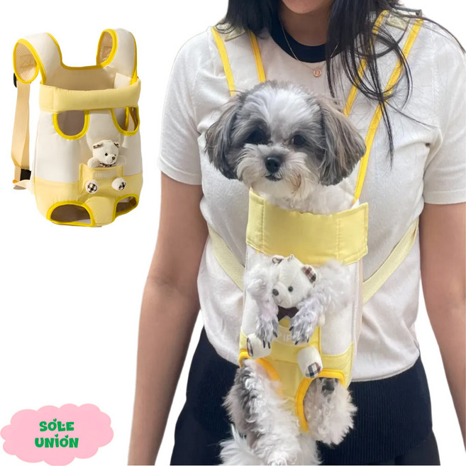 솔유니온 강아지 포대기 앞가방 앞포대기 반려동물, ONE COLOR, 1개