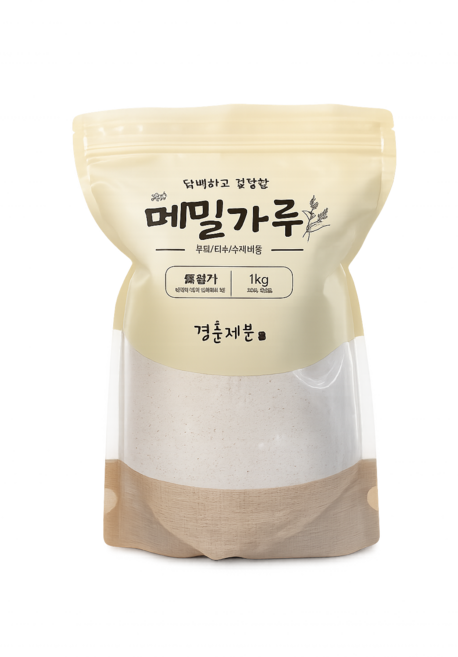 춘천막국수 순메밀100% 메밀막국수가루20kg [미국산 메밀100%], 1개, 1kg