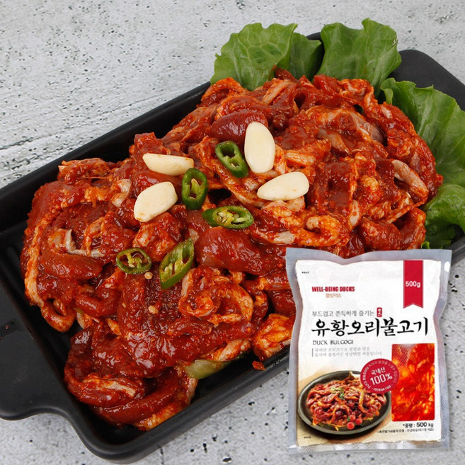 1등급 무항생제 유황 오리불고기 주물럭 500g, 1개