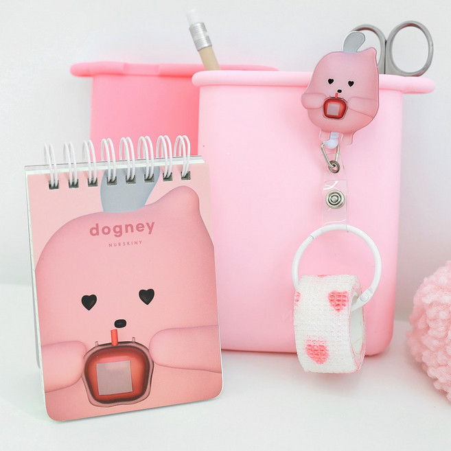 파스텔 장기와 친구들 트윈링 단단한 합지 상철수첩 메모장 기자 핸드 손 상철 수첩, 두그니