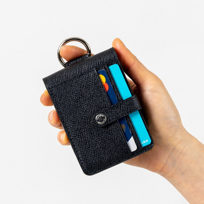 LUSTON 갤럭시 Z플립7 6 5 4 3 2 1 천연소가죽 펠리스 카드수납형 고리 링 크로스 핸드폰케이스