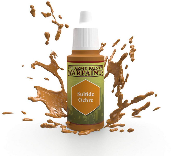 육군 화가 황화물 황토 워페인트 - 탁상용 롤플레잉 보드 The Army Painter Sulfide Ochre Warpaint - Acrylic Non-Toxic Heavil, 1개