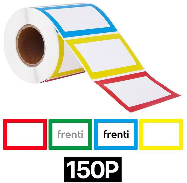 프렌티 롤타입 라벨 견출지 이름표 스티커 150P, 150개입