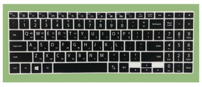 삼성 플러스 NT350XCR 노트북 문자인쇄키스킨, 초코, 1개