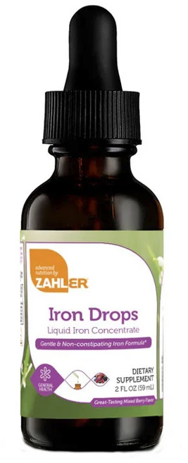 잘러 리퀴드 아이언 컨센트레이트 믹스드 베리 플레이버 드롭스, 1개, 59ml - 쿠팡