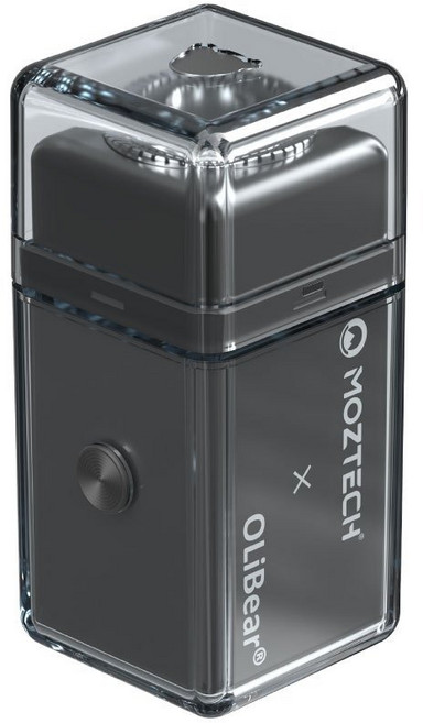 MOZTECH X OLIBEAR 電動迷你刮鬍刀 鼻毛修剪 禮盒, 幕藍黑