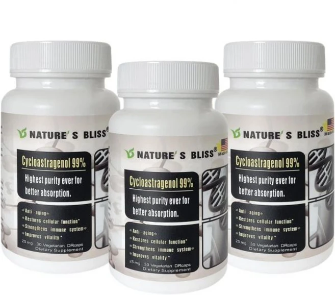 네이처로스블리스 사이클로아스트라제놀 25mg 텔로미어 황기 뿌리 추출물 항노화 미국 제조 면역력 증진 위산 보호 고흡수성 30캡슐 미국내수용, 1개 - 쿠팡