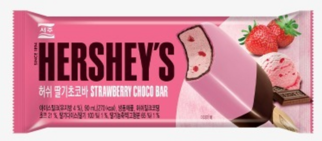 허쉬 딸기초코바 아이스크림 드라이가득 꼼꼼발송, 18개, 90ml