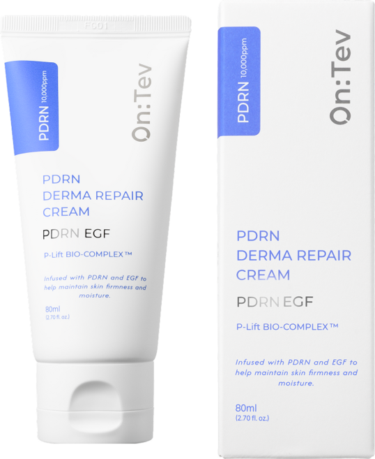 팔자주름크림 온테브 PLLA 탄력 진정 PDRN크림 (EGF 7종펩타이드 세라마이드), 1개, 80ml
