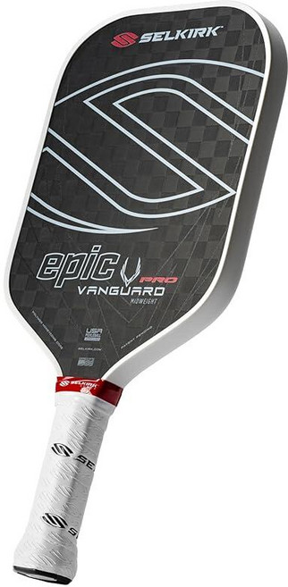 Selkirk Sport Vanguard Pro 피클볼 패들 | 엘리트 원탄소 섬유 12K 쿼드 레이어 탄소 및 열 성형 구조 다용도 성능을 위한 디자인 Invikta 3722, Epic (All-Around), 프로 | 차콜 | 미드웨이트