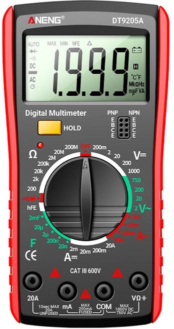 디지털 멀티 테스터기 DT9205A hes+618pv, 1