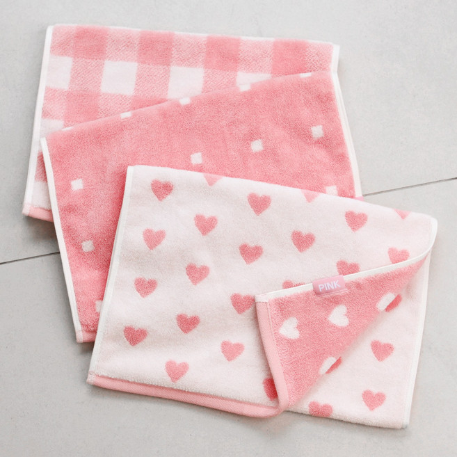 세면타월 고리수건 세트 70g 5장, 골고루5장