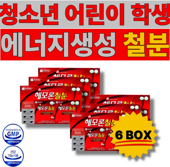 청소년 어린이 학생 철분 에너지생성 아연 엽산 비타민C 해조칼슘 나이아신 비타민B1 비타민B2 철분영양제 건강기능식품