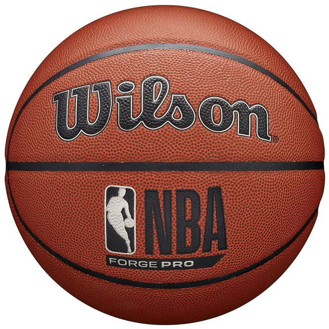 [포르르] 윌슨 NBA 포지 프로 미드나잇 실내외 농구 - 블랙/실버 사이즈 7-29.5", Brown, Size 7 - 29.5", 1개