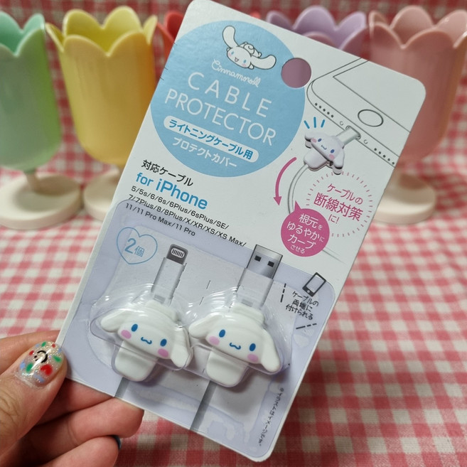 정품 산리오 충전기 보호캡 시나모롤 키티, 1개